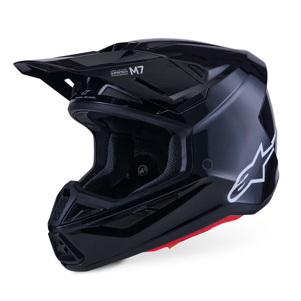 Alpinestars 2026  Motocross Helmet Black Glossy